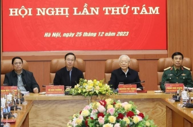Tổng Bí thư Nguyễn Phú Trọng chủ trì Hội nghị Quân ủy Trung ương lần thứ tám